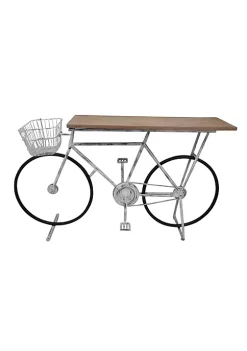 Coupon ๐คฉ Kingston Living 64" White Bicycle Base Console Table ๐