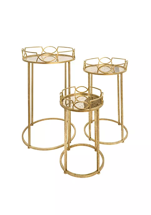 Best reviews of โ Kingston Living Set of 3 Gold and Clear Distressed Accent End Tables 32" ๐ 1 Best reviews of โ Kingston Living Set of 3 Gold and Clear Distressed Accent End Tables 32" ๐