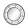 Wholesale 💯 Kingston Living 28" Black Framed Glass Decorative Round Wall Mirror 😍