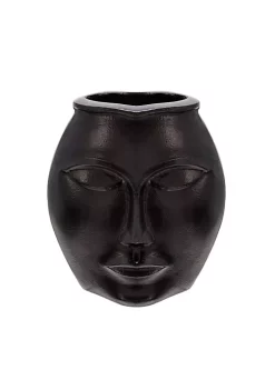 Best Sale 😍 Kingston Living 11" Black Decorative Face Table Top Vase 💯 -Kingston Living Shop Belk 537