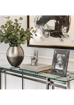 Wholesale 😉 Kingston Living 11" Shades of Silver Decorative Vase ❤️ -Kingston Living Shop Belk 544