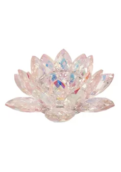 Cheapest ❤️ Kingston Living 8.25" Blush Pink Crystal Lotus Votive Candle Holder 😉 -Kingston Living Shop Belk 557