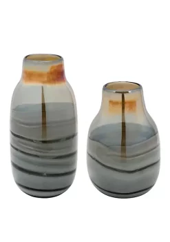 Buy 🧨 Kingston Living 13" Gold and Black Glass Vase Decor ✨ -Kingston Living Shop Belk 574