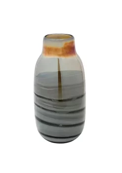 Buy 🧨 Kingston Living 13" Gold and Black Glass Vase Decor ✨ -Kingston Living Shop Belk 576
