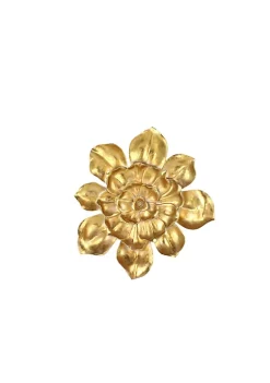 Promo 🔥 Kingston Living 23" Gold Flower Wall Hanging Decor ✨