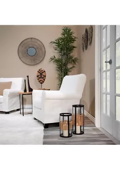 Buy 🥰 Kingston Living 20" Black Decorative Candle Lantern with Handle 🧨 -Kingston Living Shop Belk 607