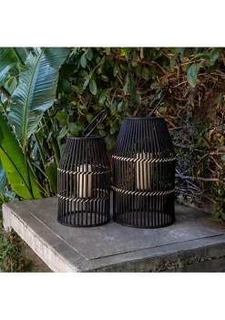 Buy 🥰 Kingston Living 20" Black Decorative Candle Lantern with Handle 🧨 -Kingston Living Shop Belk 608