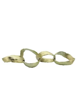 Wholesale 💯 Kingston Living 20" Metallic Gold Rustic Ring Chain Tabletop Decor 🧨 -Kingston Living Shop Belk 660