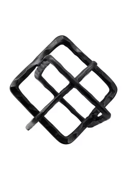 Flash Sale 🧨 Kingston Living 10" Gunmetal Black Solid Square Links Decorative Tabletop Accent 🧨 -Kingston Living Shop Belk 692