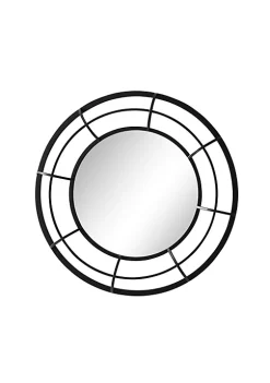 New 😀 Kingston Living 22" Gray and Bronze Orb Side Table with Mirror Top ⌛