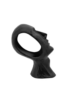 Brand new 🔔 Kingston Living 11" Black Metal Face Table Top Sculpture 🎁 -Kingston Living Shop Belk 714