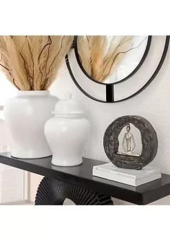 Cheap π Kingston Living 11" Silver Mango Wood Yoga Lady in Circle Decorative Sculpture π€© 7 Cheap π Kingston Living 11" Silver Mango Wood Yoga Lady in Circle Decorative Sculpture π€© -Kingston Living Shop Belk 717