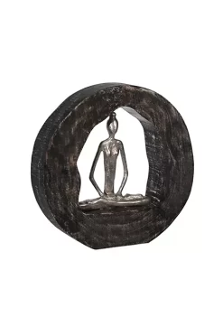 Cheap π Kingston Living 11" Silver Mango Wood Yoga Lady in Circle Decorative Sculpture π€© 9 Cheap π Kingston Living 11" Silver Mango Wood Yoga Lady in Circle Decorative Sculpture π€© -Kingston Living Shop Belk 719