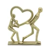 Brand new ⭐ Kingston Living 10" Gold Heart Couple on Base Decorative Tabletop Accent ✨