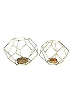 Flash Sale 😍 Kingston Living Set of 2 Gold Orb Decorative Votive Holders 8" 🎉