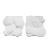 Budget 🤩 Kingston Living Set of 2 White Solid Sea Shell Wall Decor 14" 💯