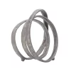 Discount ⭐ Kingston Living 13" Metallic Gray Entwined Rings Tabletop Sculpture 👏