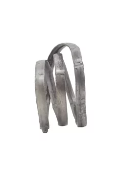 Discount ⭐ Kingston Living 13" Metallic Gray Entwined Rings Tabletop Sculpture 👏 -Kingston Living Shop Belk 762