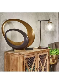 Buy ⭐ Kingston Living 14" Antique Bronze Open Ovoid Decorative Sculpture 🔔 -Kingston Living Shop Belk 778