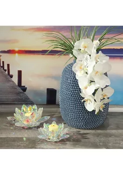 Cheapest 🤩 Kingston Living 8.25" Clear and Blue Crystal Lotus Votive Candle Holder 🔥 6 Cheapest 🤩 Kingston Living 8.25" Clear and Blue Crystal Lotus Votive Candle Holder 🔥 -Kingston Living Shop Belk 80