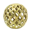 Best Sale ✨ Kingston Living 8.25" Gold Abstract Cut-Out Round Orb Tabletop Decor ❤️