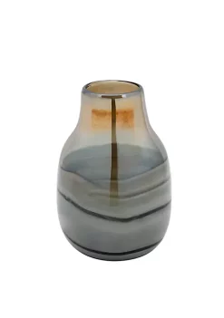 Deals 🎁 Kingston Living 10" Gold and Black Glass Vase Decor 🔥