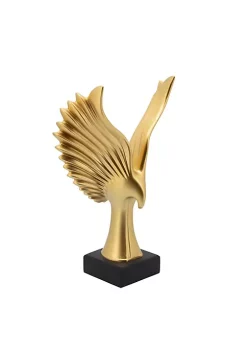 Outlet 🤩 Kingston Living 14" Gold and Black Eagle Table Accent with Base Decor 🎉