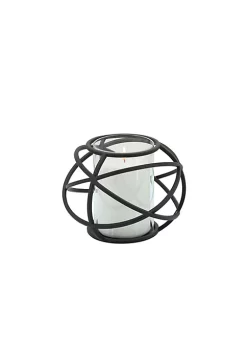 Cheap 🧨 Kingston Living Set of 2 Black Glass Decorative Orb Candle Holders 8" 🥰 -Kingston Living Shop Belk 866