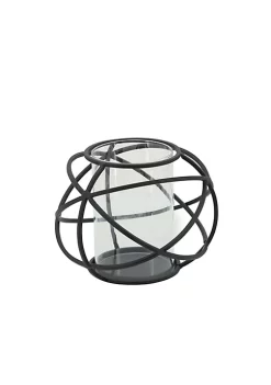 Cheap 🧨 Kingston Living Set of 2 Black Glass Decorative Orb Candle Holders 8" 🥰 -Kingston Living Shop Belk 867