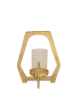 Cheapest 💯 Kingston Living 10.25" Gold Glass Hurricane Candle Holder 🌟 -Kingston Living Shop Belk 879