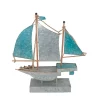 Cheap 😉 Kingston Living 23" Silver and Teal Blue Sailboat Tabletop Decor ❤️