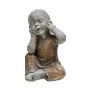 Brand new 🔔 Kingston Living 12" Gray and Gold No Hear Baby Monk Decorative Figurine 🤩