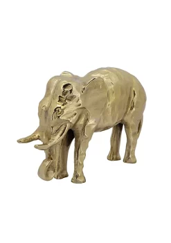 Top 10 🔔 Kingston Living 11" Gold Standing Elephant Decorative Figurine 🧨 -Kingston Living Shop Belk 952
