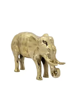 Top 10 🔔 Kingston Living 11" Gold Standing Elephant Decorative Figurine 🧨 -Kingston Living Shop Belk 953