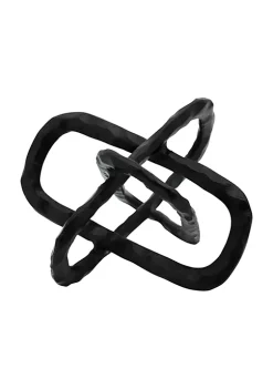 Best Sale ✨ Kingston Living 9" Black Solid Oval Links Decorative Tabletop Accent ✔️ -Kingston Living Shop Belk 971