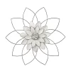 Flash Sale 😀 Kingston Living 25" White and Gold Flower Wall Decor 🧨